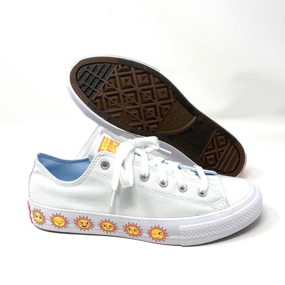 🌸Sale🌸 Converse CTAS White Chambray Blue Canvas Sneaker Women's Size 8 670702F - Picture 8 of 10